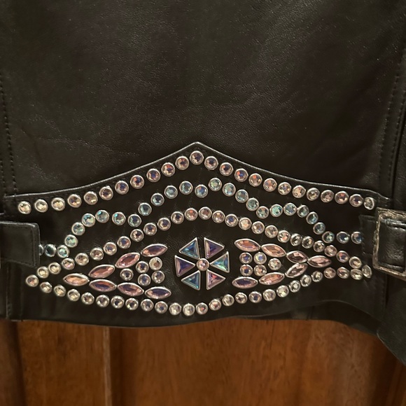 Cripple Creek women’s leather jacket with studs - Picture 7 of 8